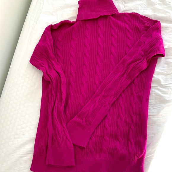 Lands End 100% cotton turtleneck sweater - Picture 3 of 4